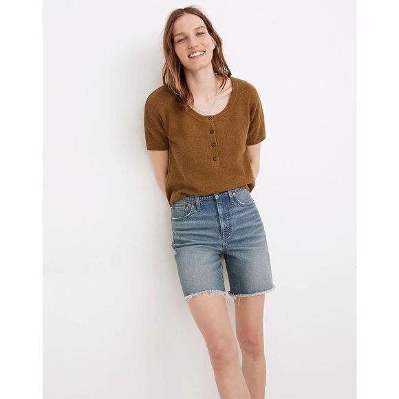Madewell Henley Sweater Tee size small - Picture 1 of 5